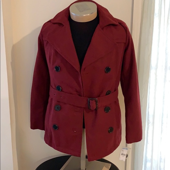 BONGO Jackets & Blazers - NWT “Tawny Port” Peacoat by BONGO
